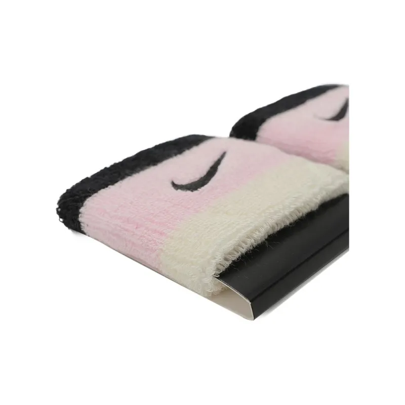 Nike Tennis Badminton Wristbands Warm Black White Pink Unisex-1