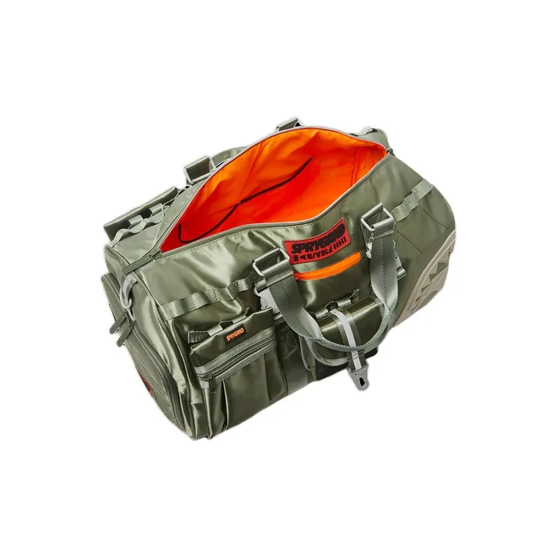 SPRAYGROUND Polyester Portable Travel Bag Unisex Green-6