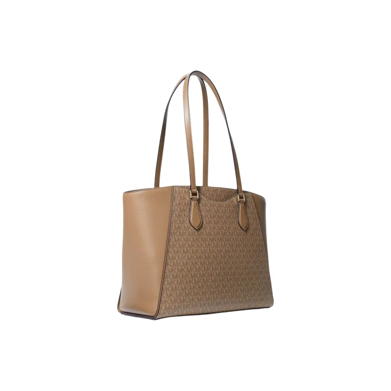 MICHAEL KORS Taryn Large Signature Logo And Leather Tote Bag-1