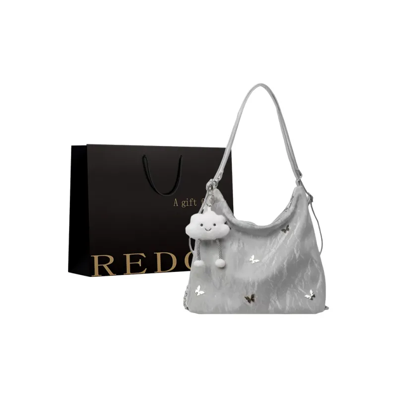 REDOO Pu Backpack On The Shoulder Regular Women's Silver/Ecru/Blue/Pink/Black-0