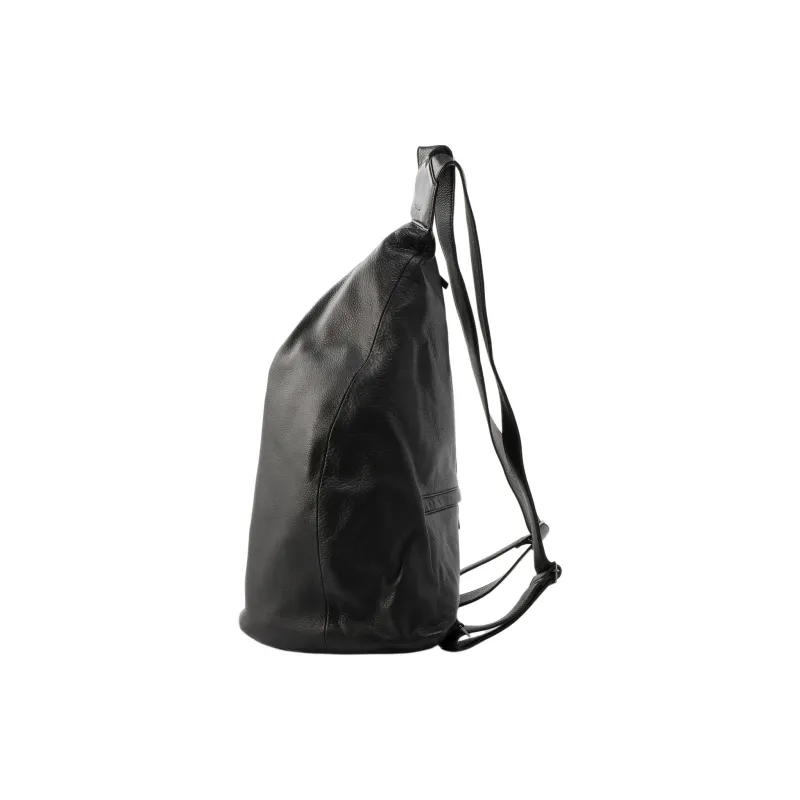 Yohji Yamamoto Cow Leather Backpack Unisex Black-1