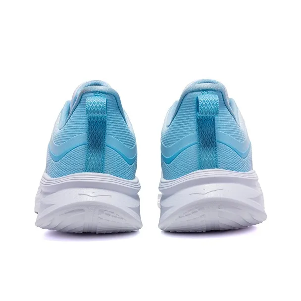 Erke Cushioned Wear Resistant Water Resistant Low Top Sprint Running Shoes Men's White Blue-4