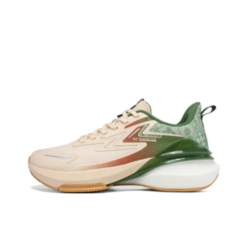 361° Shock Absorbers Low Top Running Shoes Men's White Green-0