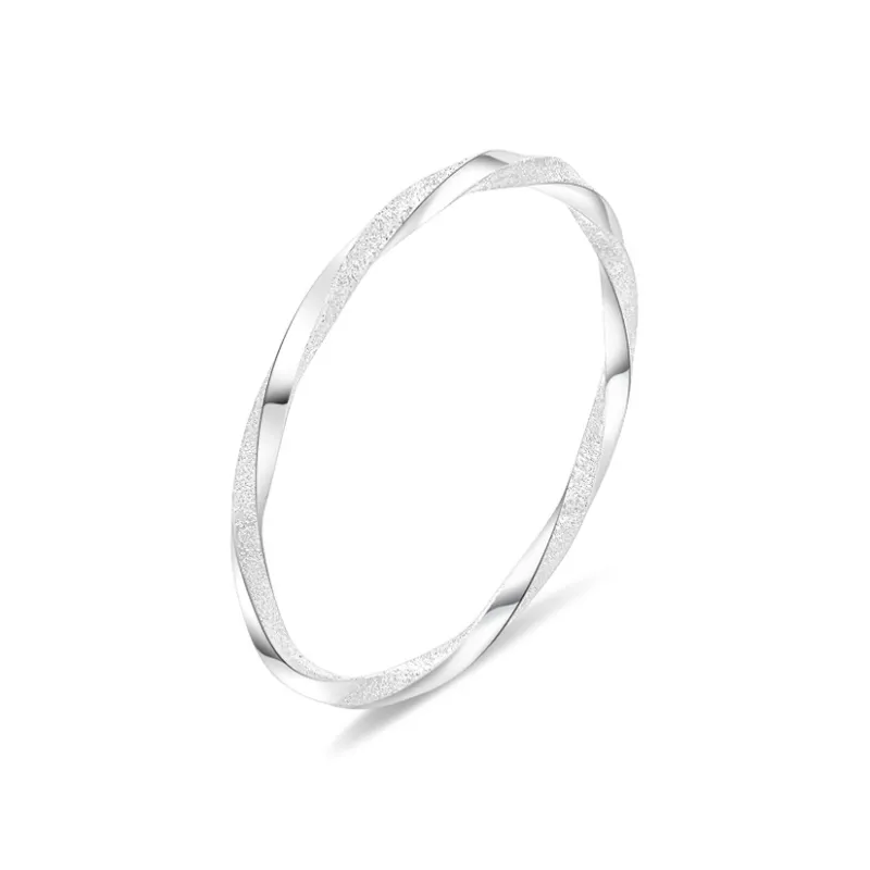 Hui Xuan Charm 999 Fine Silver Bangles Women's-0