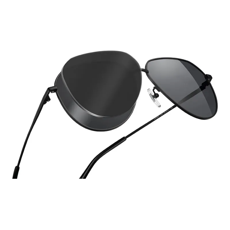 LOHO Alloy Aviator UV Protection Anti-Glare Sunglasses Men's-2