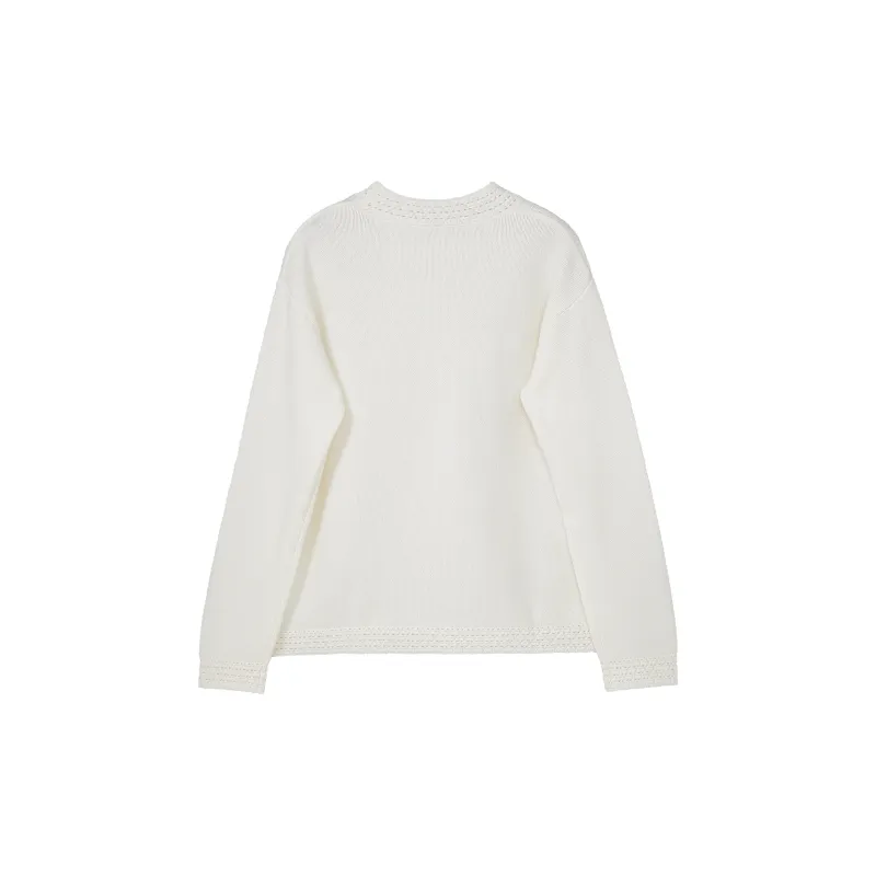Fstudio Korean-Style Autumn And Winter Crew Neck Small Design Atmosphere Wool Knitwear Women's-1
