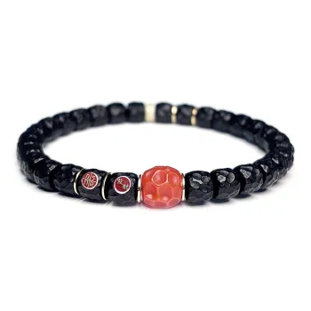 MOUNTAINS AND MANS Coconut Shell Beads New Chinese Style Prosperity And Good Luck Beaded Bracelet Unisex