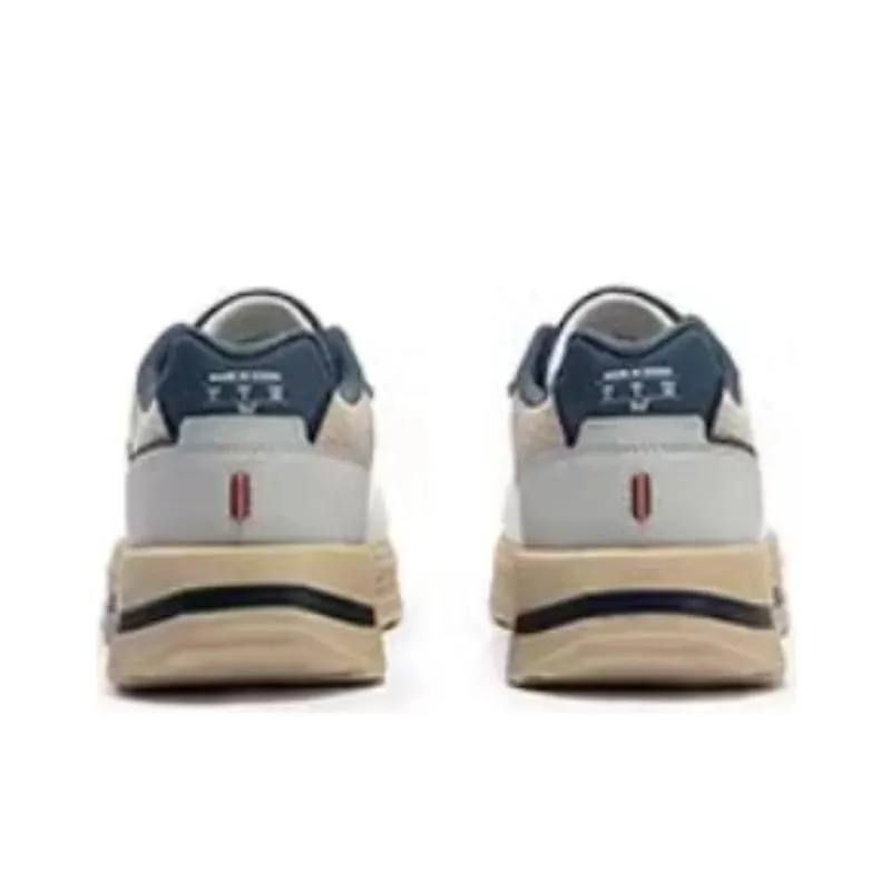 361° Anti Slip Wear Resistant Low Top Casual Shoes Men's White Blue-2