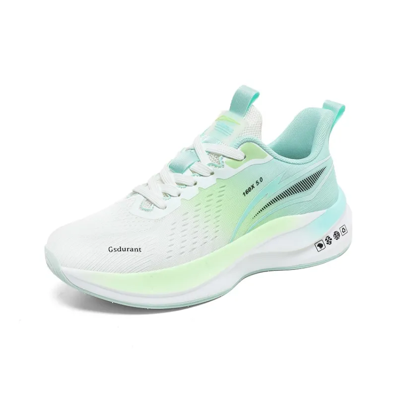Gaius Durant Abrasion Resistant Breathable Slip Resistant Low Top Supercritical Running Shoes Unisex Turquoise-1