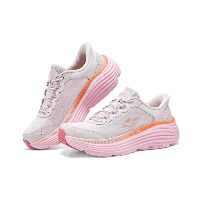 Skechers Slip Ins Anti Slip Wear Resistant Low Top Casual Running Shoes Women's Pink-3