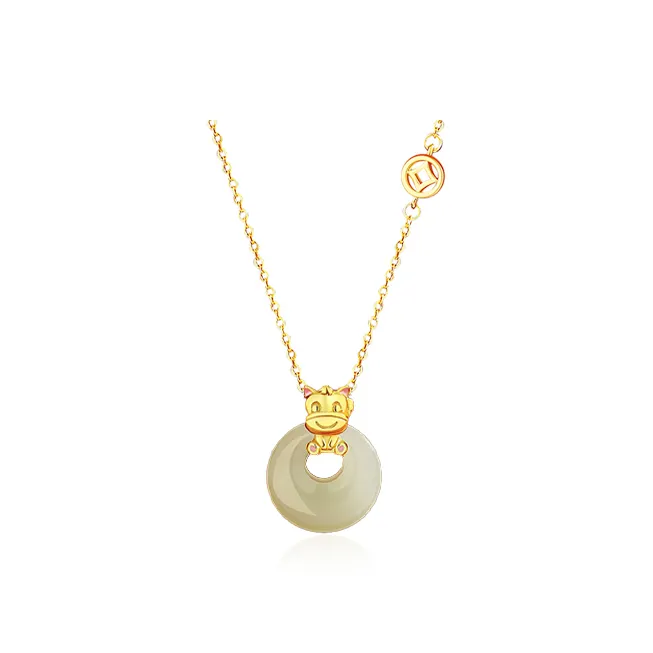 Chongqing Gold Store Chalcedony Necklaces Unisex-10