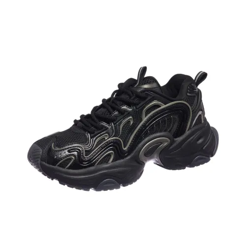 Anta Anti Slip Wear Resistant Low Top Casual Shoes Men's Black