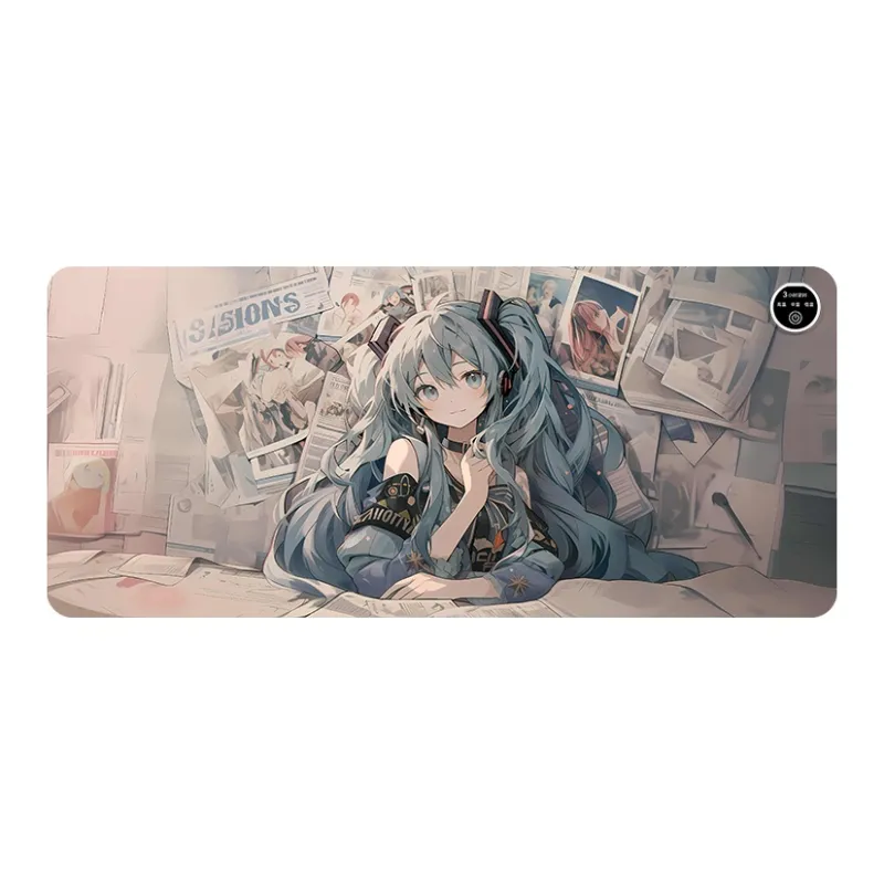 GULAN Newspaper Dimension Girlish Mouse Pad Extra Large Heating Desk SJC870 879 For Students Dormitory Office Writing-6