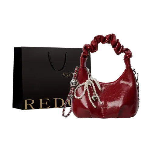 REDOO PU Shoulder Bag, Crossbody Bag, Handbag Women
s White/Silver/Black/Red