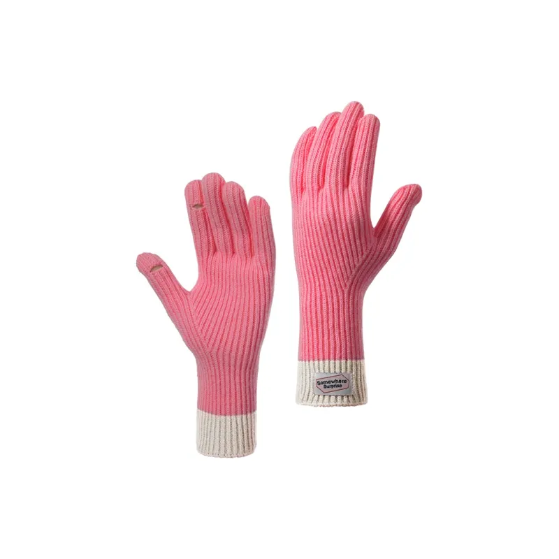 Shizhu Fingerprint Resistant Touchscreen Knit Gloves Women's-0