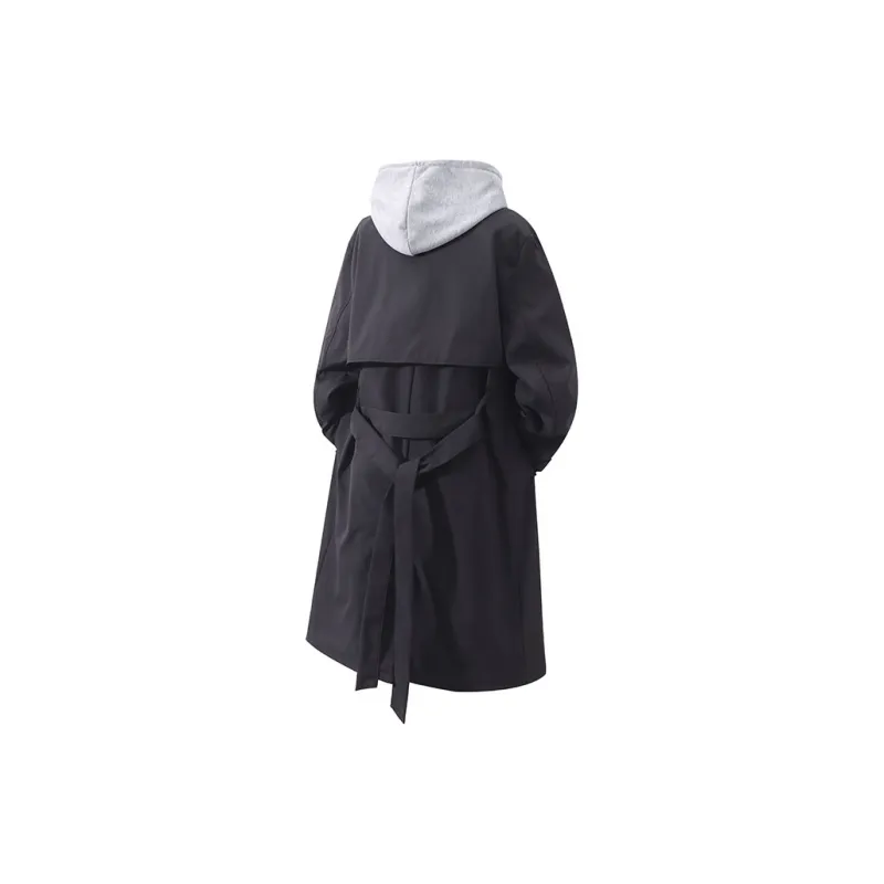 YOSICIL Trench Coat Unisex Black-8