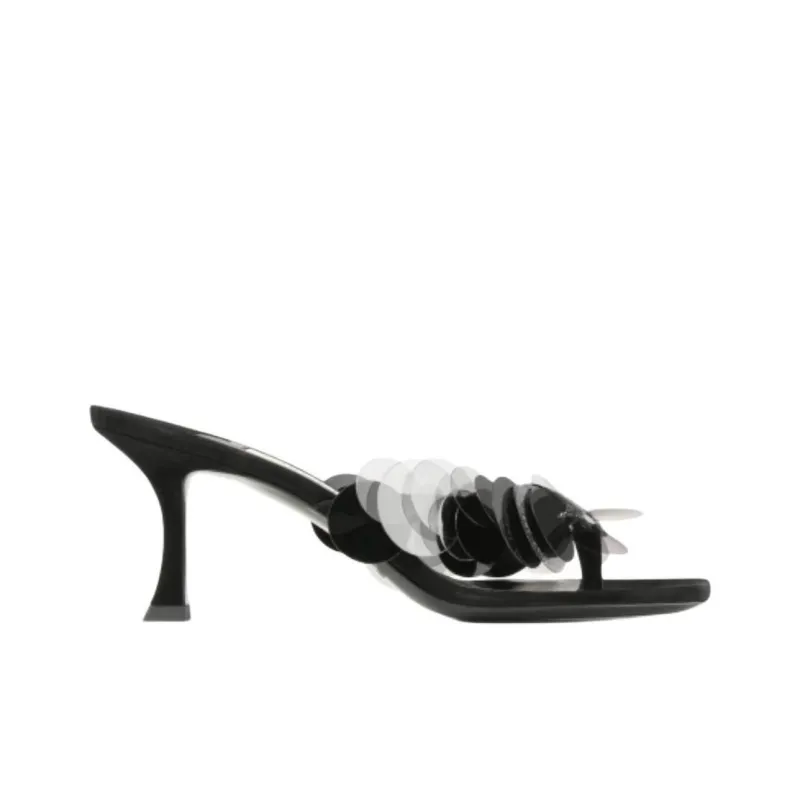 Jimmy Choo Flip Flops 7cm Women's Black-1