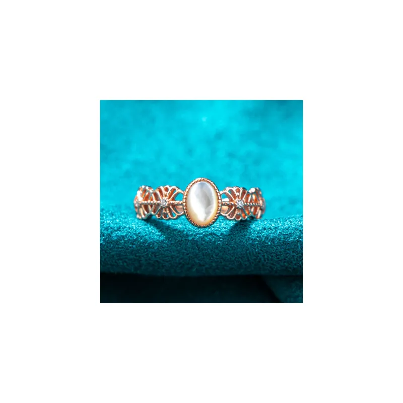 GAGA 925 Sterling Silver Rings Women's Rose Gold-1