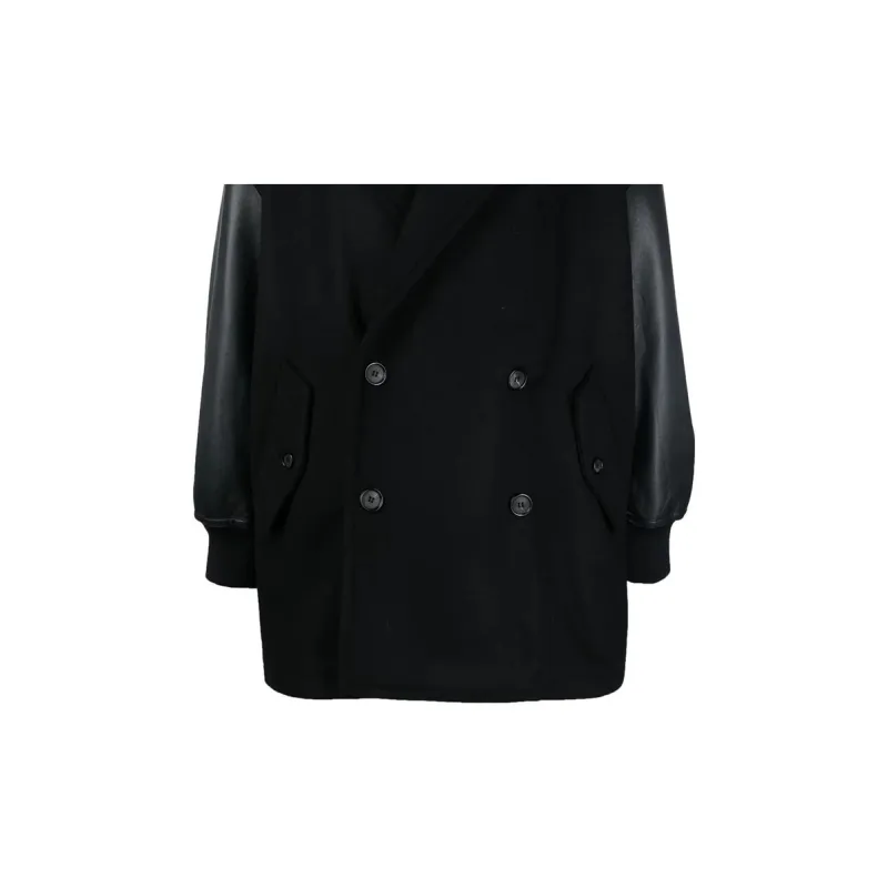 Alexander McQueen Double Breasted Notched Lapels Coat-5