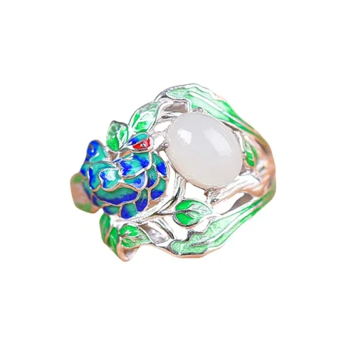 Jade Ink Love Niche Design Style White Jade Women's