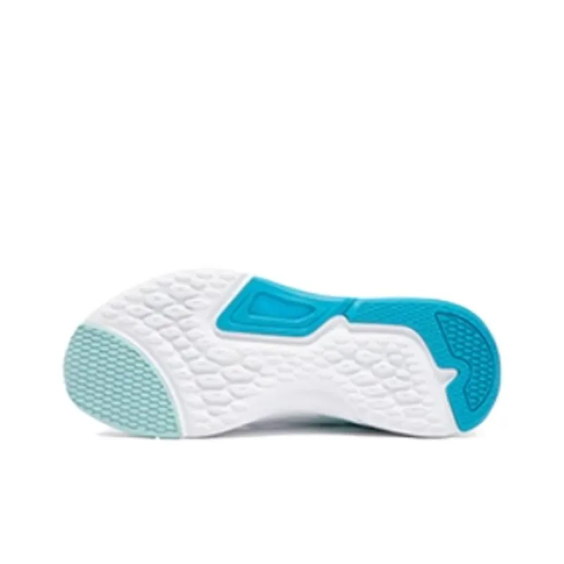 361° Cushioning Wear Resistant Low Top Running Shoes Men's White Blue-3