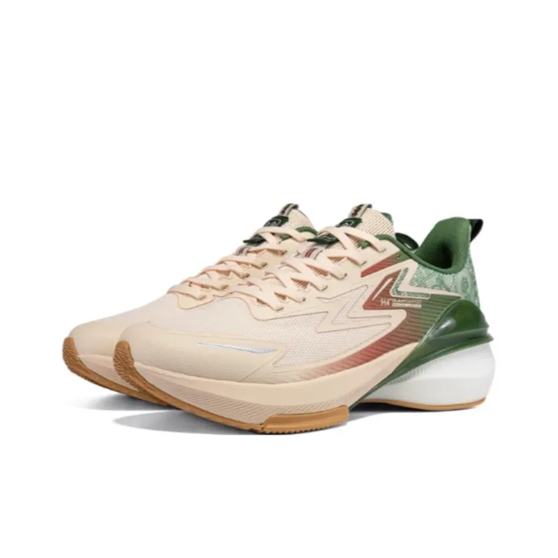 361° Shock Absorbers Low Top Running Shoes Men's White Green-2
