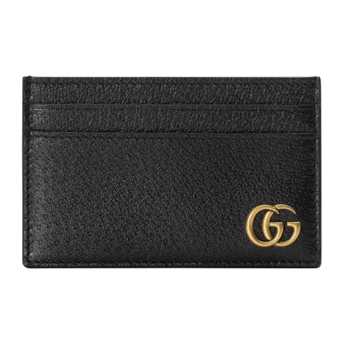 GUCCI GG Marmont Leather Card Holder Card Holder Men's Black