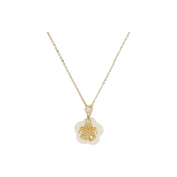 VIOLET S925 Silver Necklaces Women's