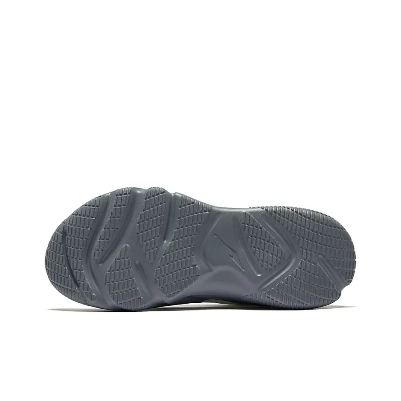 Erke Ci Wu Rebound Wear-Resistant Breathable Low-Top Casual Shoes Women's Microcrystalline White Moonstone Gray-4