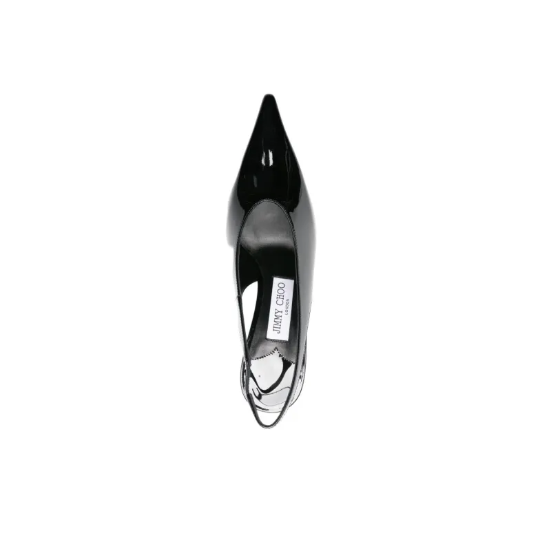 Jimmy Choo Isa Slim Heel High Heels 9.5cm Women's Black-4