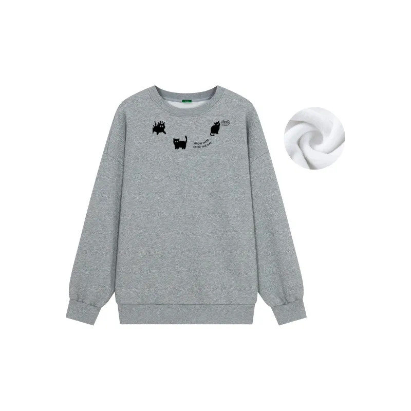 GROW DATE Sweatshirt Unisex White-53