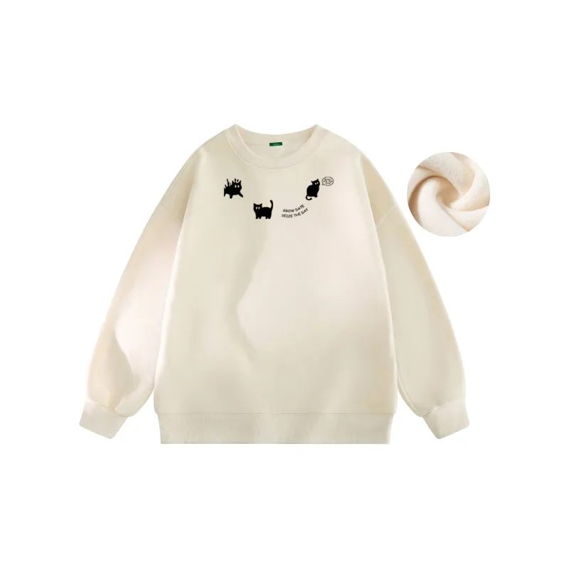 GROW DATE Sweatshirt Unisex White-47