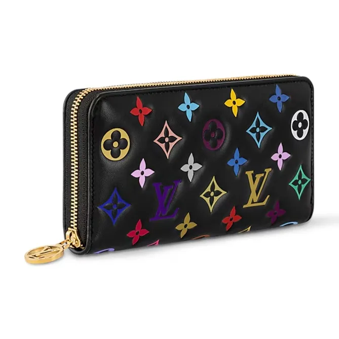 LOUIS VUITTON X Takashi Murakami Zippy Wallet Black Multicolored-1