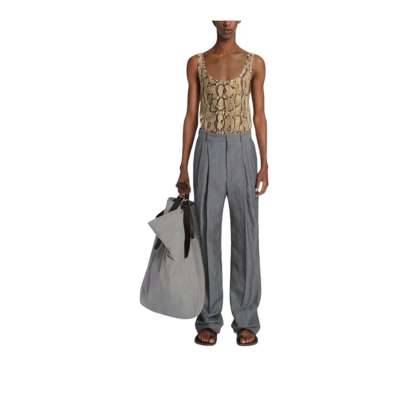 DRIES VAN NOTEN Python print Tank Top-1
