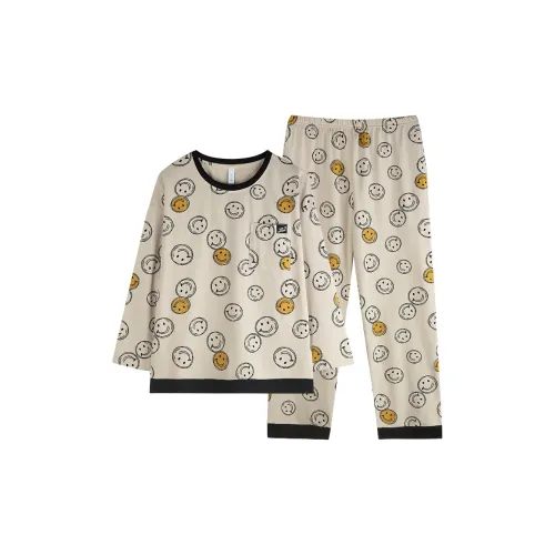 Xuan Liang Pajama Set Women's Beige Apricot