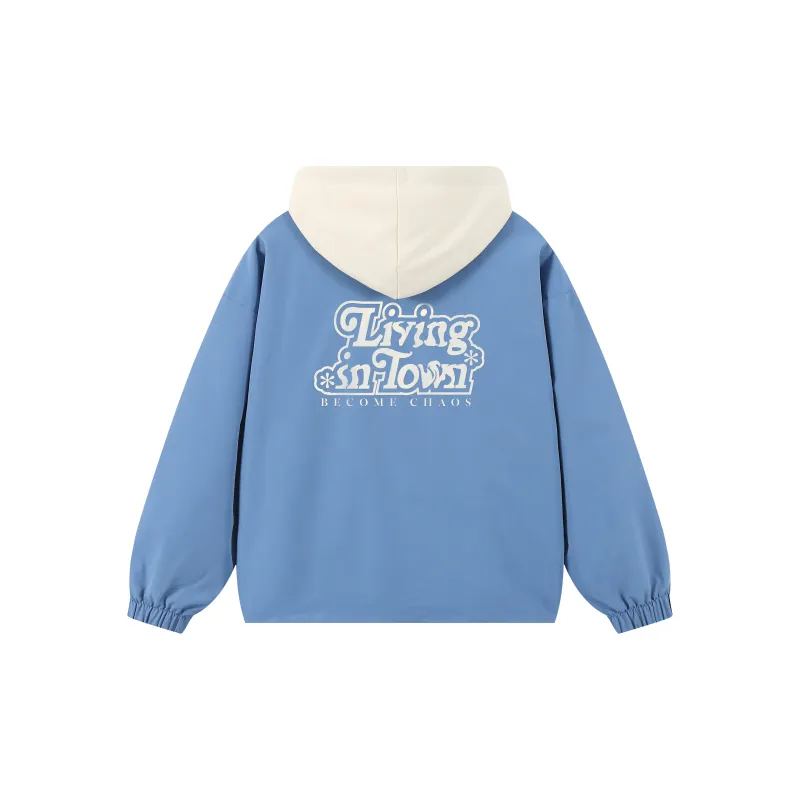 LIVINGTOWN Jacket Unisex Beige Blue-6