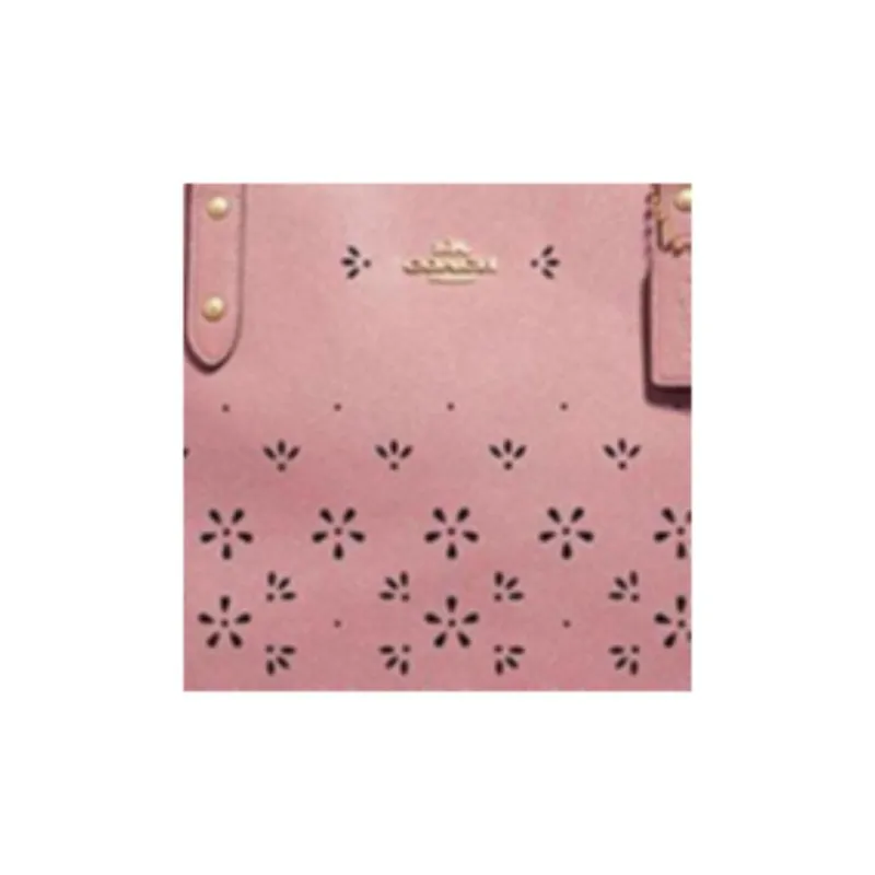 COACH City Solid Color Leather Tote Bag, Shopping Bag, Shoulder Bag, Handbag Large Size Women's Pink-1
