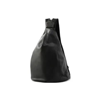 Yohji Yamamoto Cow Leather Backpack Unisex Black