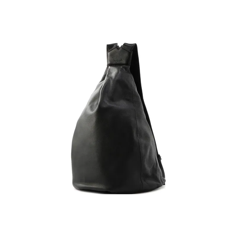 Yohji Yamamoto Cow Leather Backpack Unisex Black-0