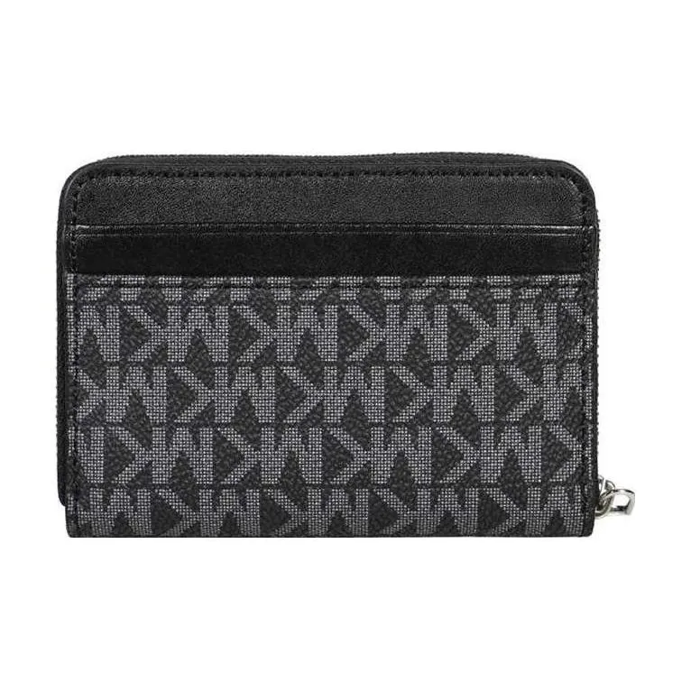 MICHAEL KORS Jet Set Charm Series PVC Polyvinyl Chloride Wallet Women's Black-1