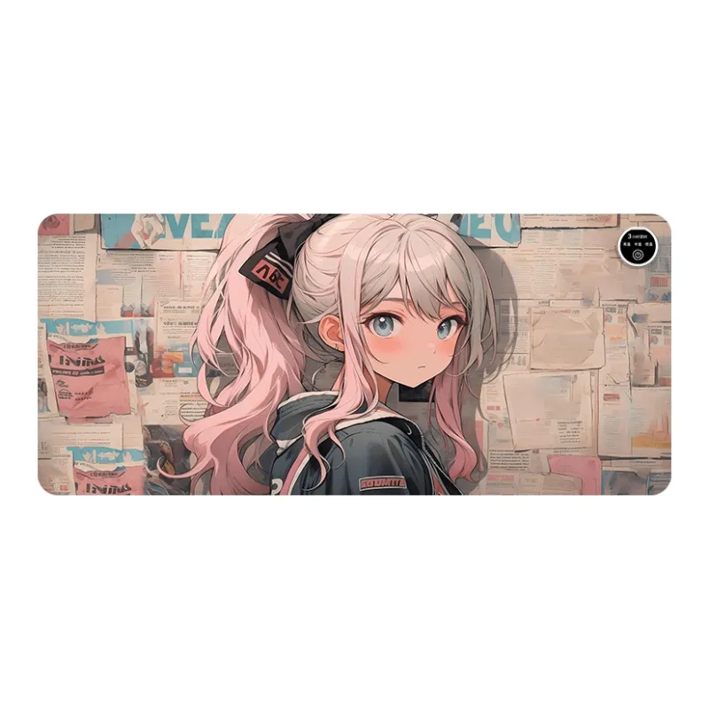 GULAN Newspaper Dimension Girlish Mouse Pad Extra Large Heating Desk SJC870 879 For Students Dormitory Office Writing-7