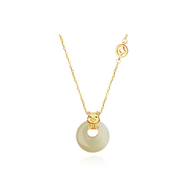 Chongqing Gold Store Chalcedony Necklaces Unisex-15