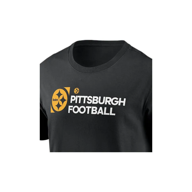 Nike NFL Pittsburgh Steelers Team Outline Essential T-Shirt Men's Black-2