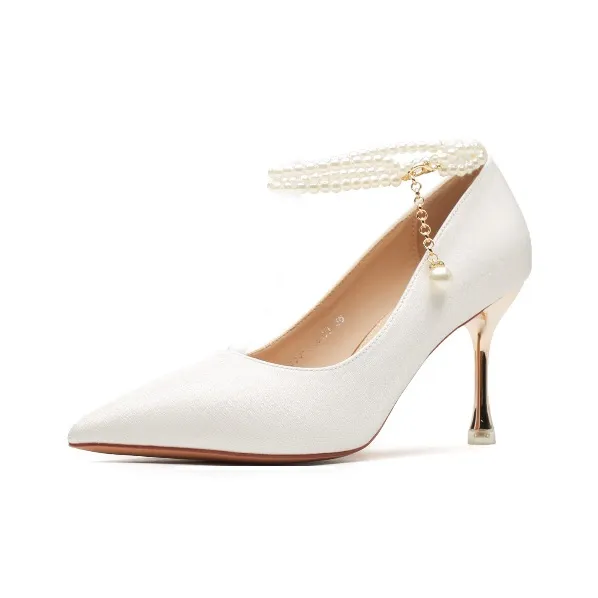 QITUMAUL Slim Heel High Heels Women's-10