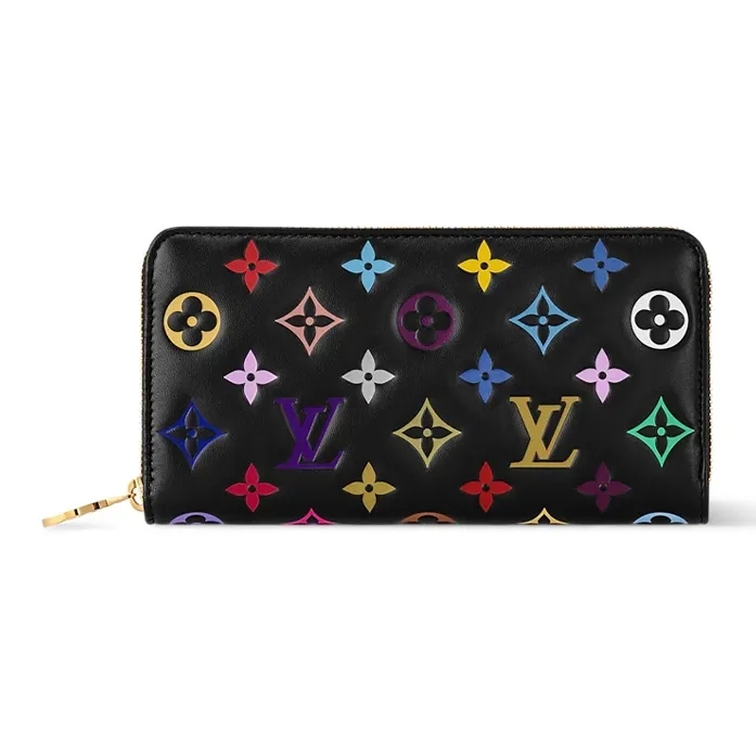 LOUIS VUITTON X Takashi Murakami Zippy Wallet Black Multicolored-0