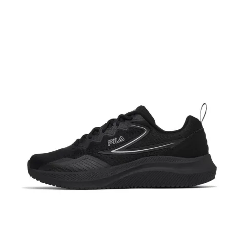 FILA Anti-Slip Wear-Resistant Low-Top Casual Running Shoes Unisex Black