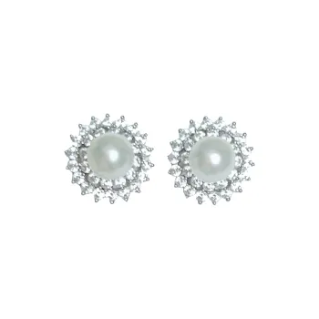 SIYIJIA Saltwater Pearl Stud Earrings Women's