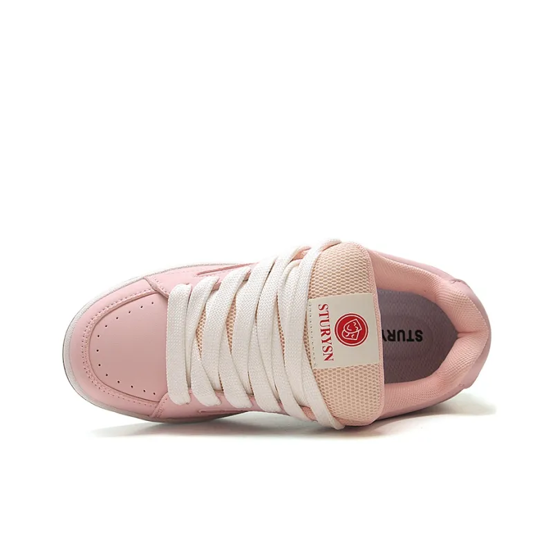 STUR YSN Wear resistant And Lightweight Low Top Skateboard Shoes Unisex Sweetheart Pink-3