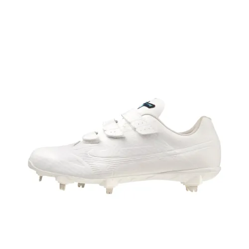 Mizuno Low Top Upper Height Cushioning Function Baseball Shoes Unisex White