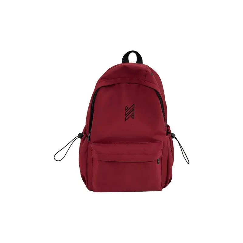 NOMK Nylon Backpack Unisex White/Pink/Black/Red/Green/Orange-11